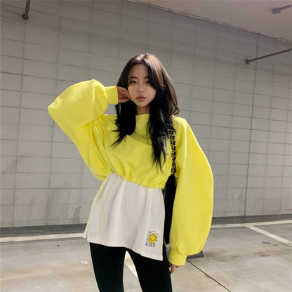 Damen Sweatshirt Voluminöse Ärmel Norvielle
