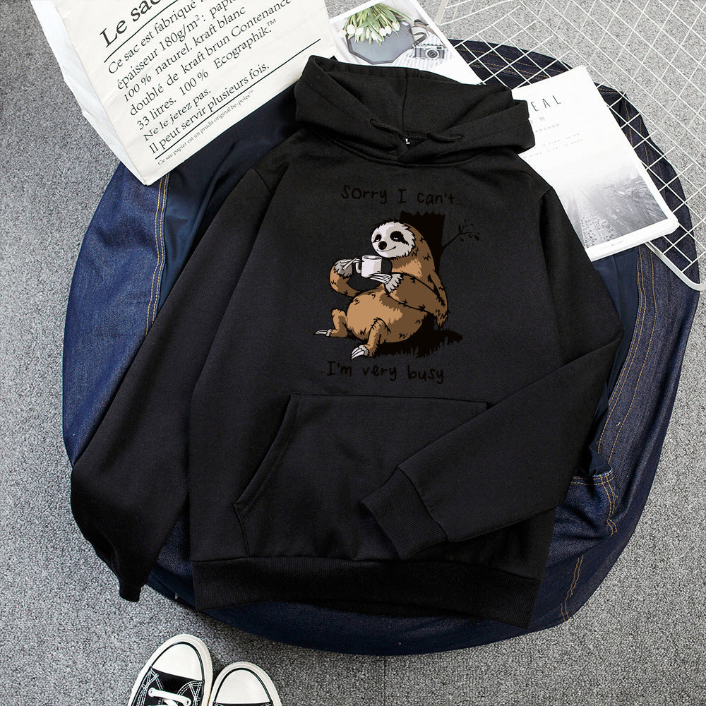 Damen Kapuzensweater Tiermotiv Weich Norvielle