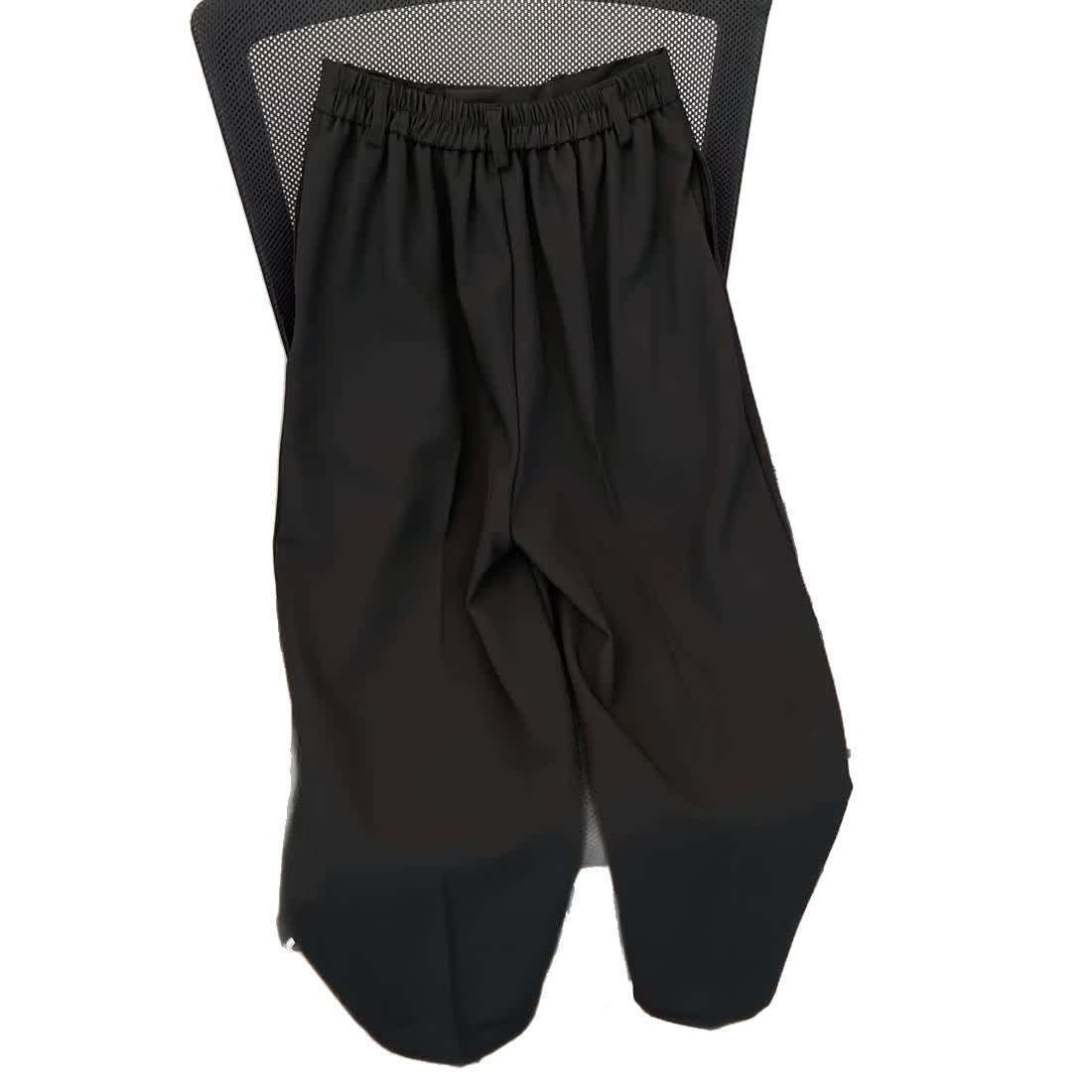 Damen High-Waist Hose Falten Weitbein Norvielle
