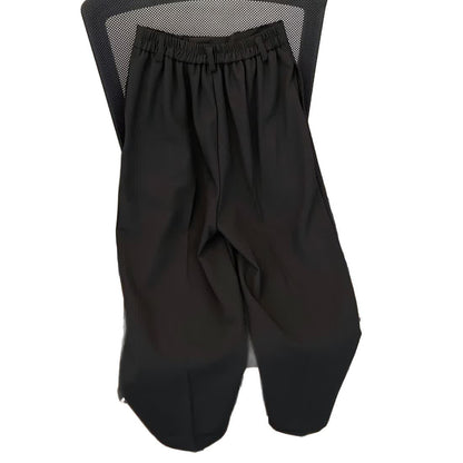 Damen High-Waist Hose Falten Weitbein Norvielle