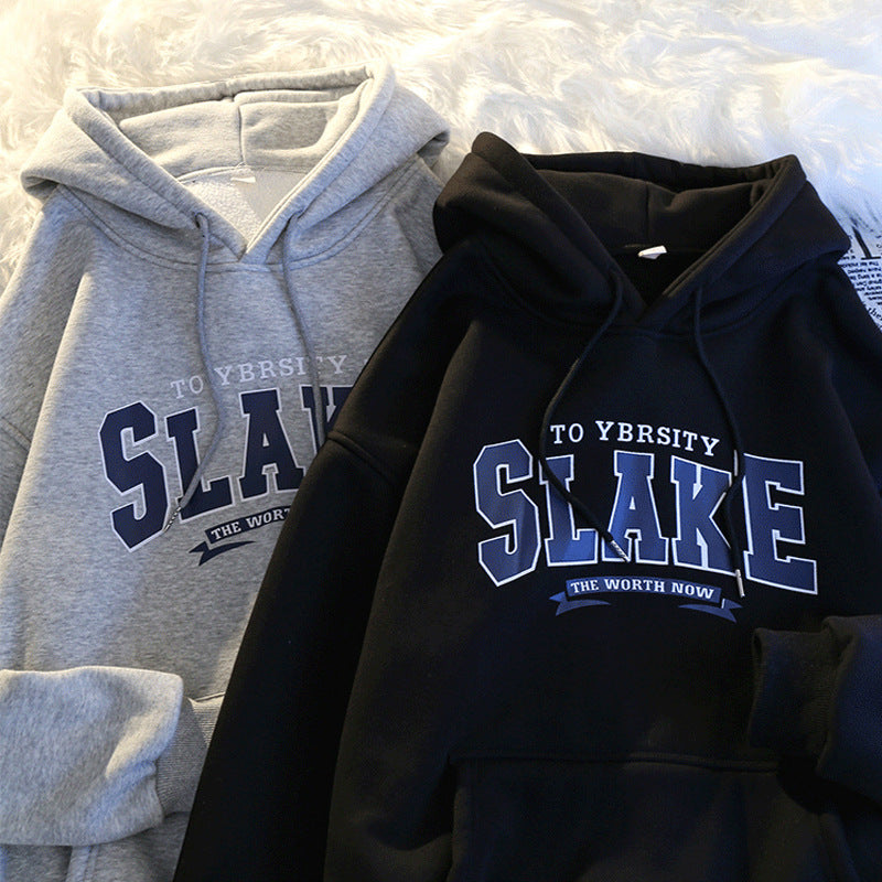 Damen Hoodie Kapuze Lässig Grau Norvielle