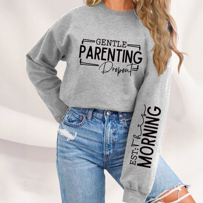 Damen Sweatshirt Elternschaftsmotiv Lässiger Schnitt Norvielle