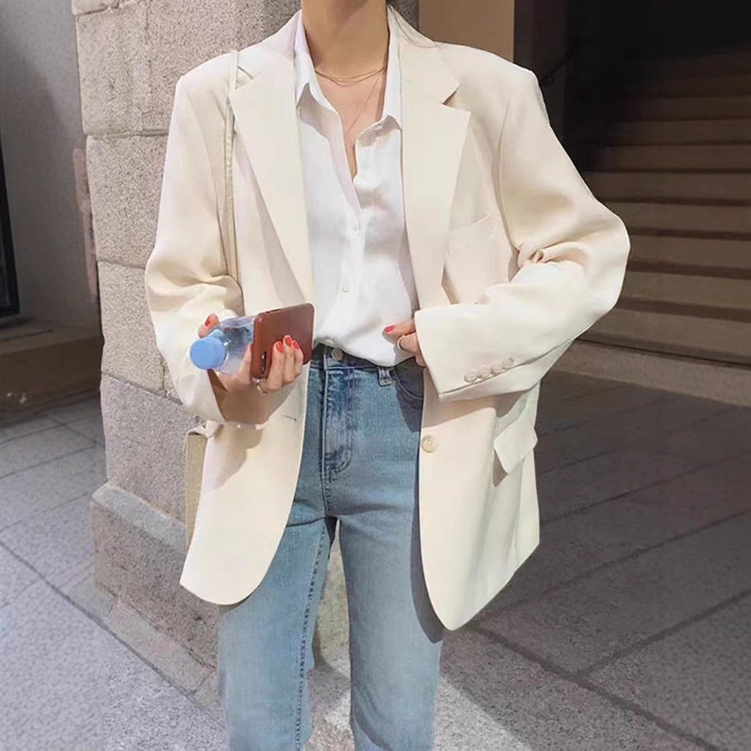 Damen Oversized Blazer Lässiger Schnitt