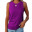 Damen Ärmelloses T-Shirt Elegant Schnitt Norvielle