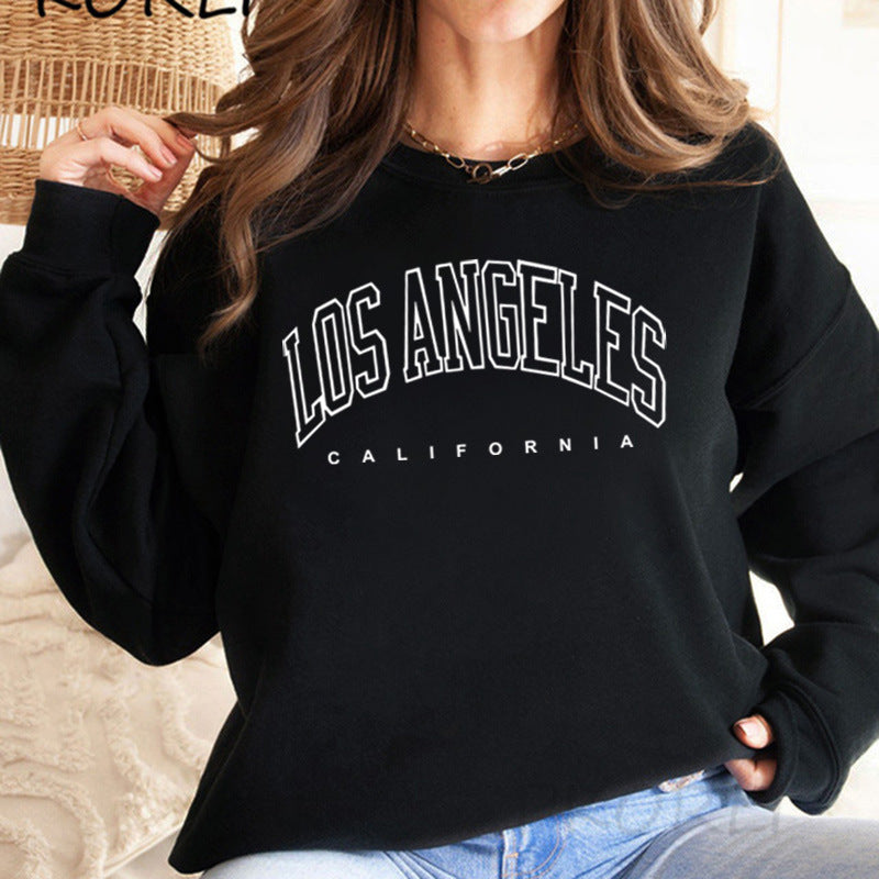 Damen Sweatshirt Lässiger Schnitt Kreativer Schriftzug Norvielle