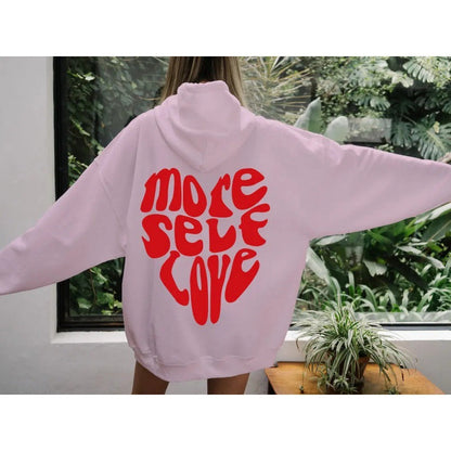 Damen Kapuzenpullover Oversized mit Schriftzug Norvielle
