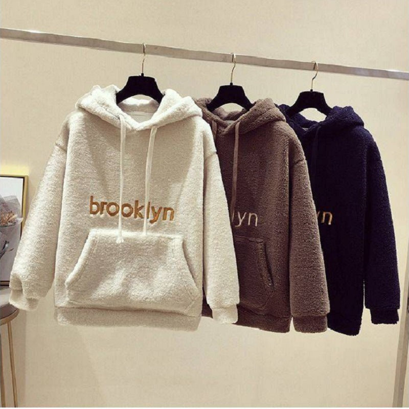 Damen Hoodie Kuschelig Bequem Lässig Grau - Norvielle