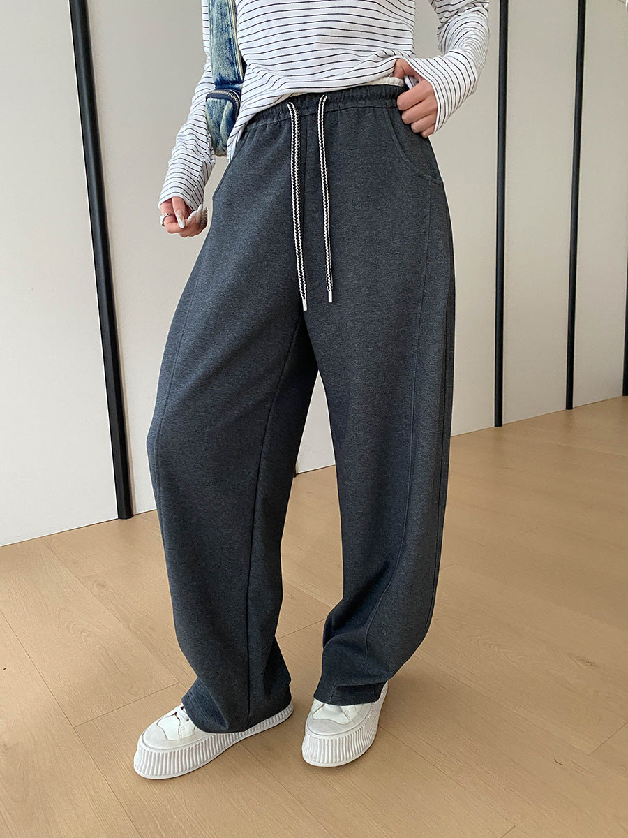Damen Sweatpants Hochwandig Weit Bein Norvielle
