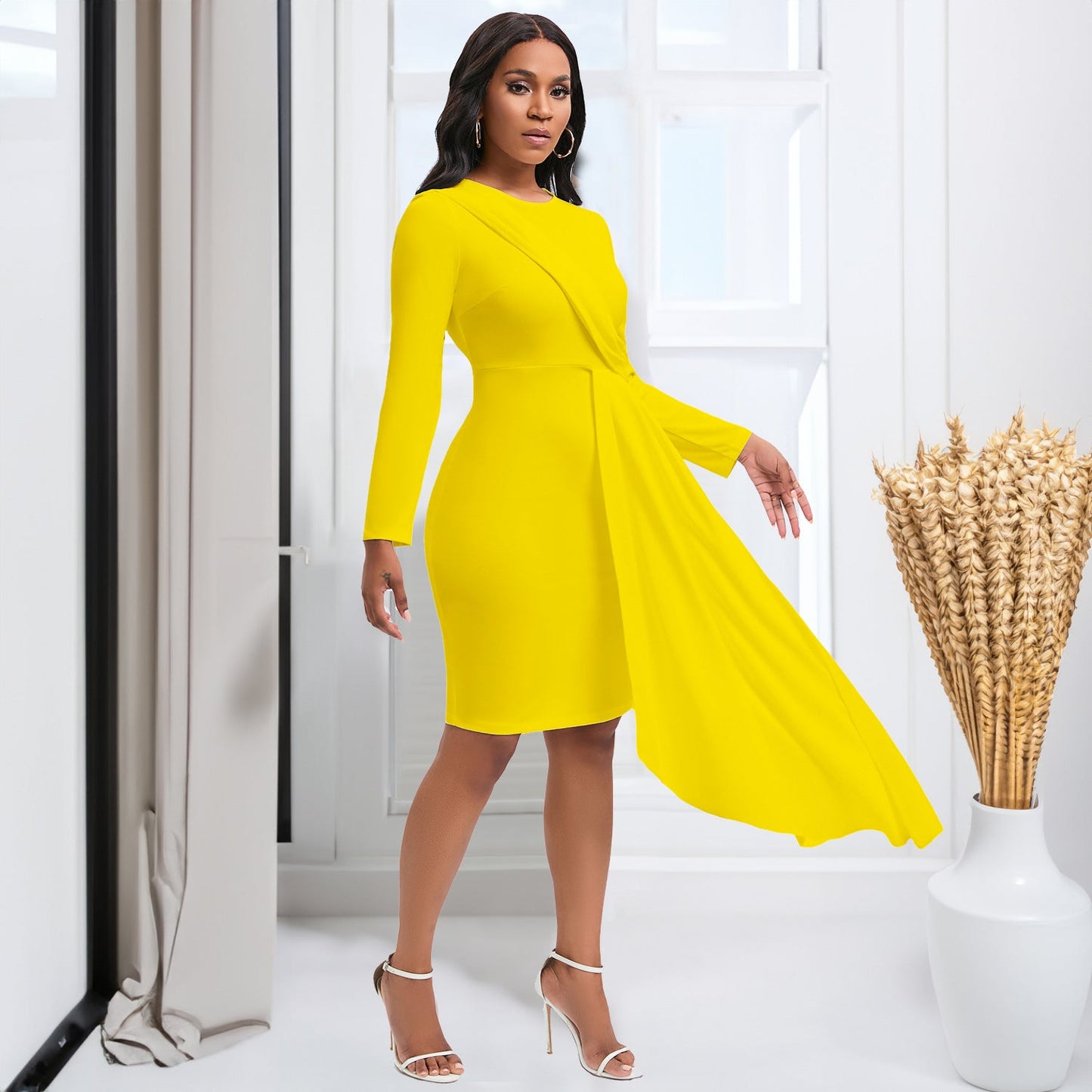 Damen Abendkleid Drapiert Norvielle