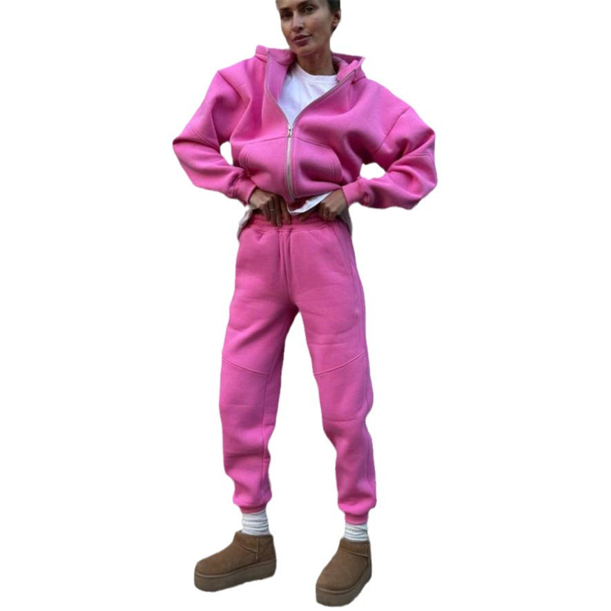 Damen Ganzkörper-Jumpsuit mit Kapuze und Reißverschluss Norvielle
