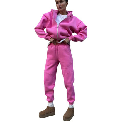 Damen Ganzkörper-Jumpsuit mit Kapuze und Reißverschluss Norvielle