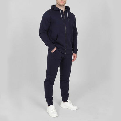 Herren Jogginganzug-Set Sportlich Mit Taschen Hocher Kragen