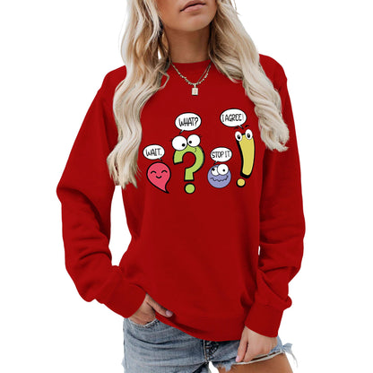 Damen Pullover Lässig Humorvolles Motiv Norvielle