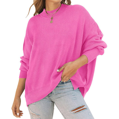 Damen Oversized Pullover Rippenmuster Norvielle