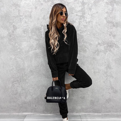 Damen Fleece-Hoodie Kuschelig Lässig Norvielle