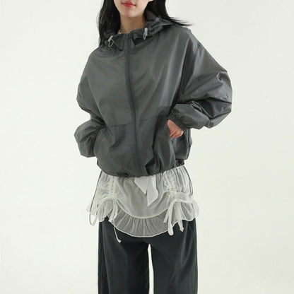 Damen Funktionsjacke mit Kapuze Leicht Norvielle