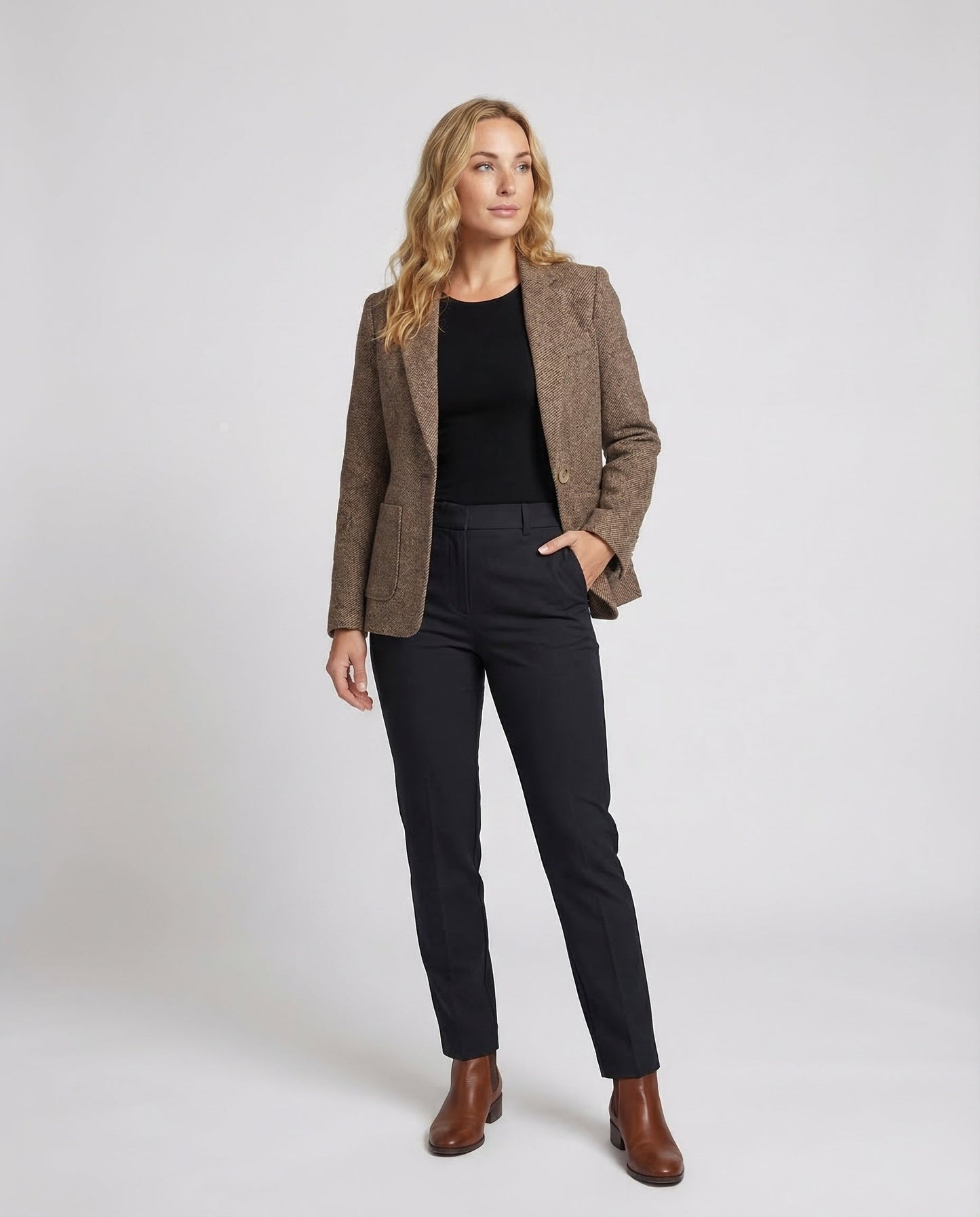 Damen Blazer Langärmelig Elegant