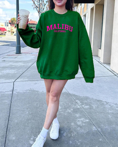 Damen Sweatshirt Weiches Material Norvielle California-Logo