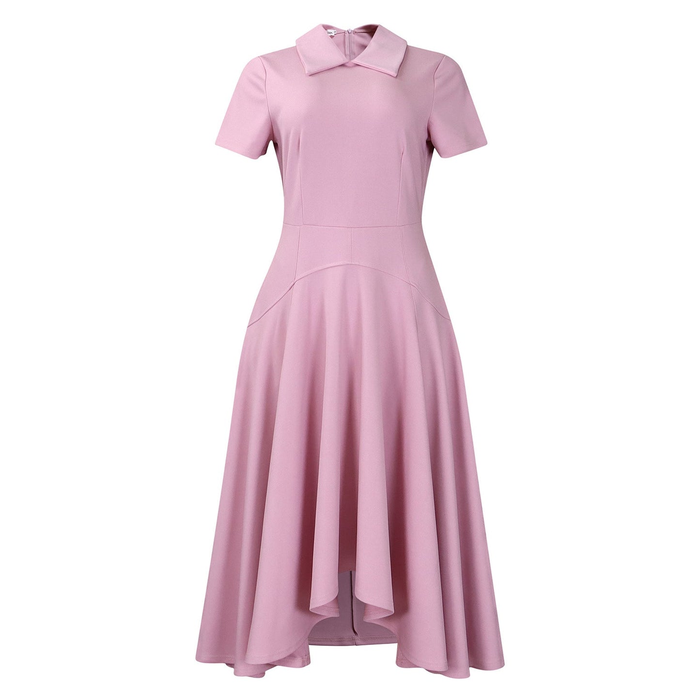 Damen Hemdkleid Asymmetrischer Rock Elegante Taillierung Norvielle