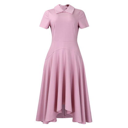 Damen Hemdkleid Asymmetrischer Rock Elegante Taillierung Norvielle