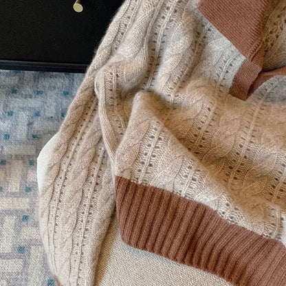 Damen Strickpullover mit Kragen Norvielle