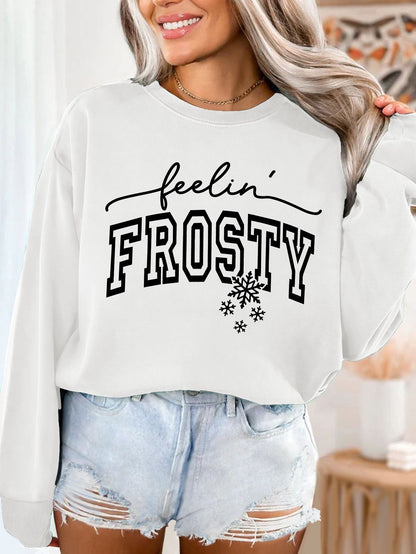Damen Sweatshirt Grafik-Aufdruck Norvielle