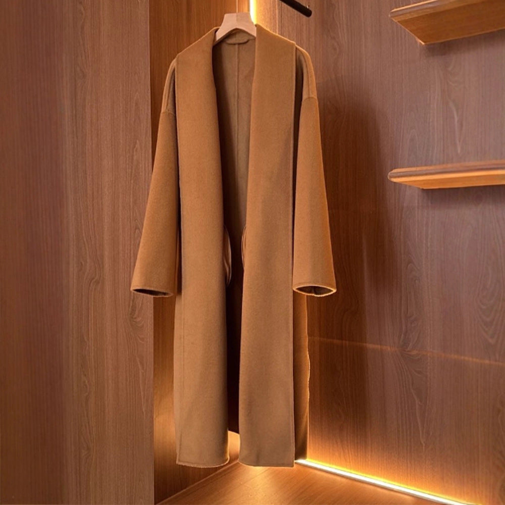 Damen Eleganter Mantel Weicher Kragen Norvielle
