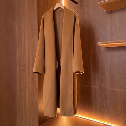 Damen Eleganter Mantel Weicher Kragen Norvielle