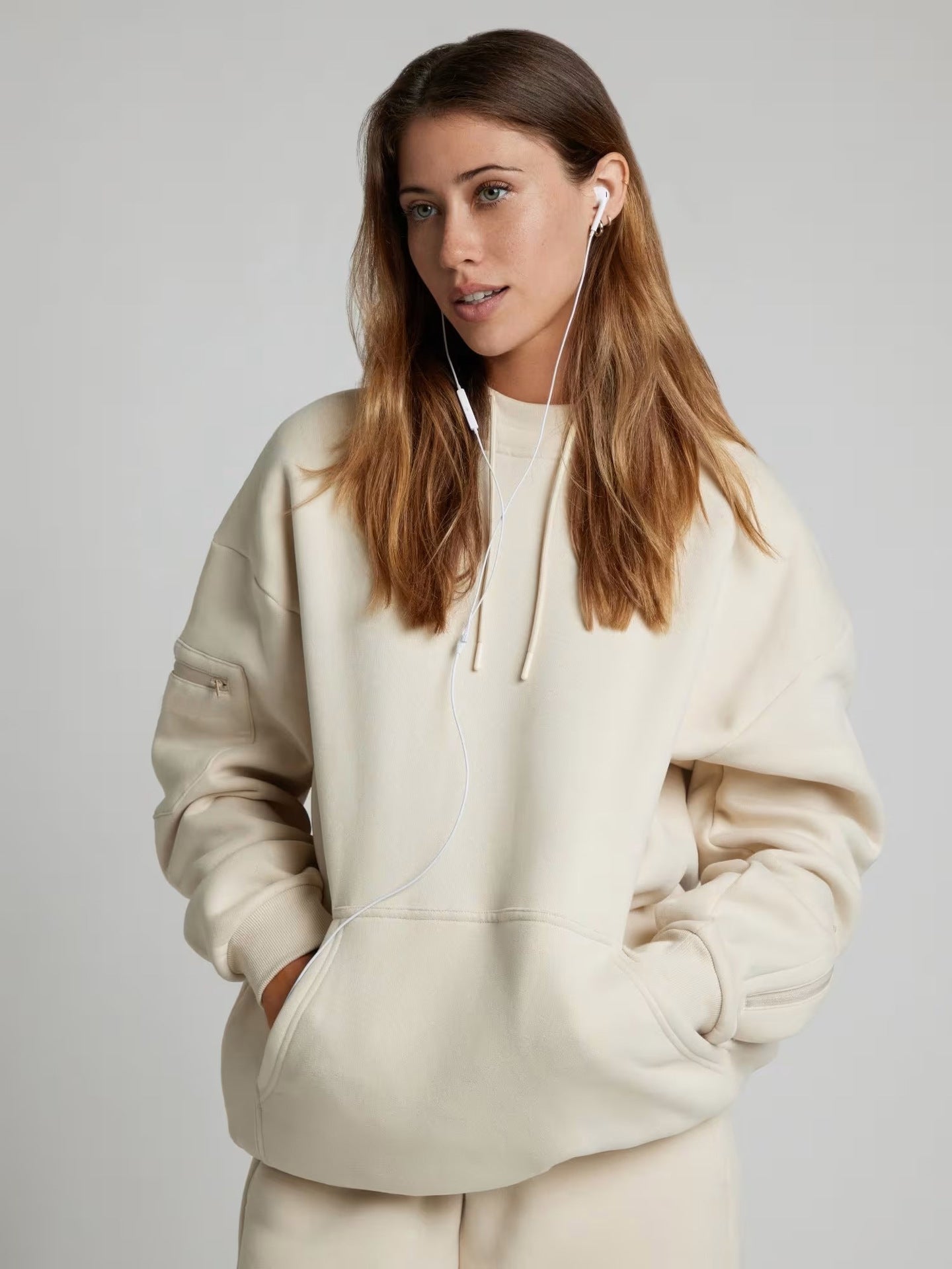 Damen Hoodie mit Schlafmaske Weich Norvielle