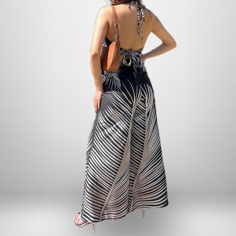 Damen Jumpsuit Cut-Out-Details Wickeloberteil