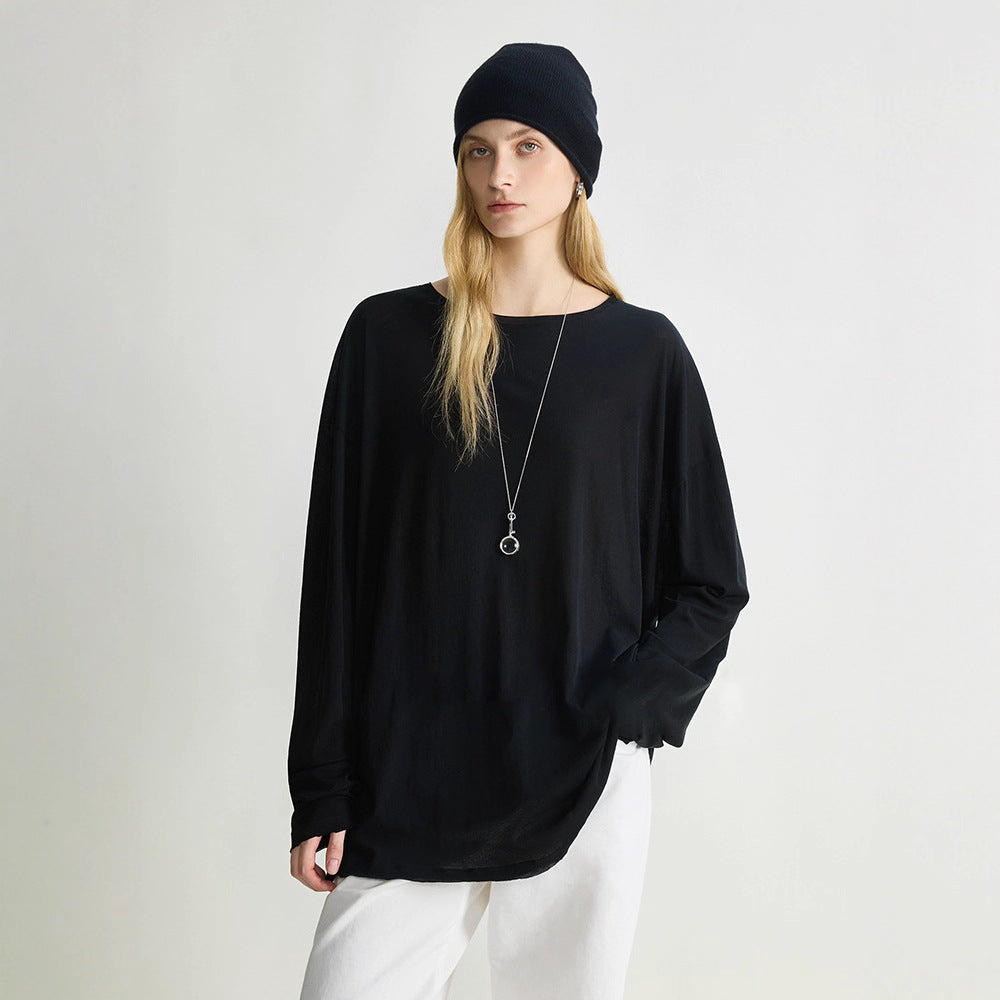 Damen Langarmshirt Baumwollmix Norvielle