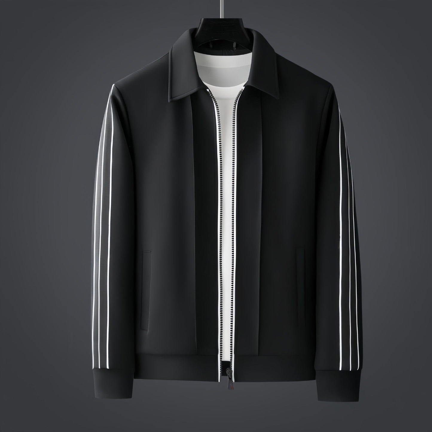 Herren Trainingsanzug Modernes Design Maximalem Komfort Schwarz - Norvielle