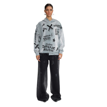 Damen Oversized Hoodie Großgröße Norvielle