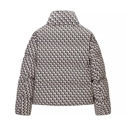 Damen Steppjacke Modernes Grafikdesign Norvielle