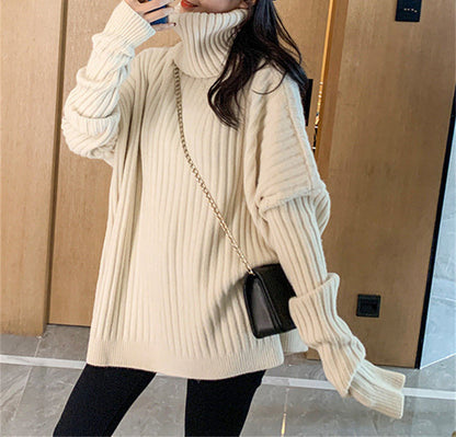 Damen Strickpullover Hohler Kragen Lässiger Schnitt Norvielle