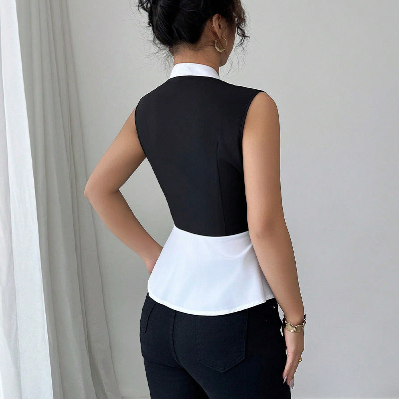 Damen Oberteil Peplum Design Norvielle
