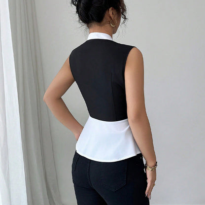Damen Oberteil Peplum Design Norvielle