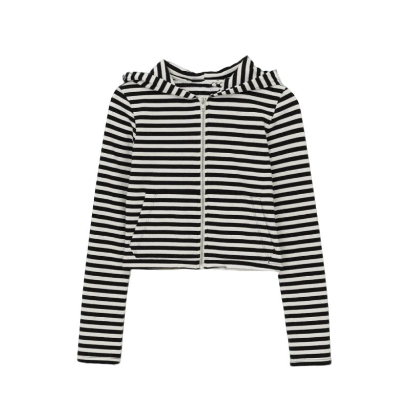 Damen Cropped Sweatjacke Luftig Reißverschluss Norvielle