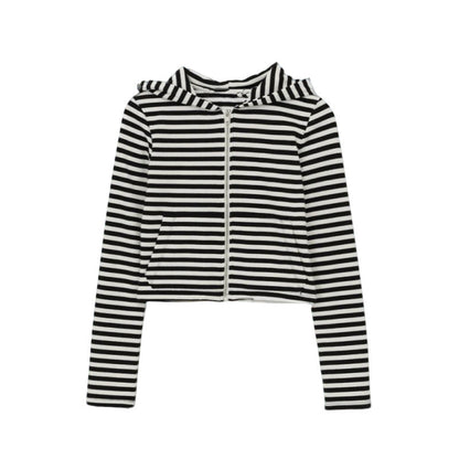 Damen Cropped Sweatjacke Luftig Reißverschluss Norvielle
