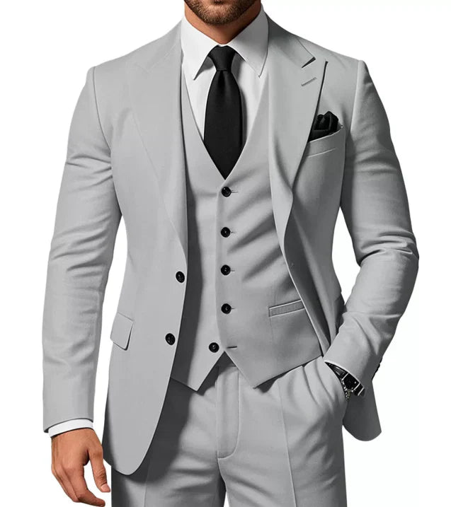 Herren Anzug 3-teilig mit Jacke, Weste und Hose