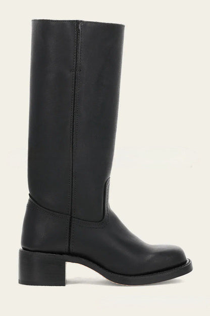 Damen Lederstiefel Westernstil Blockabsatz