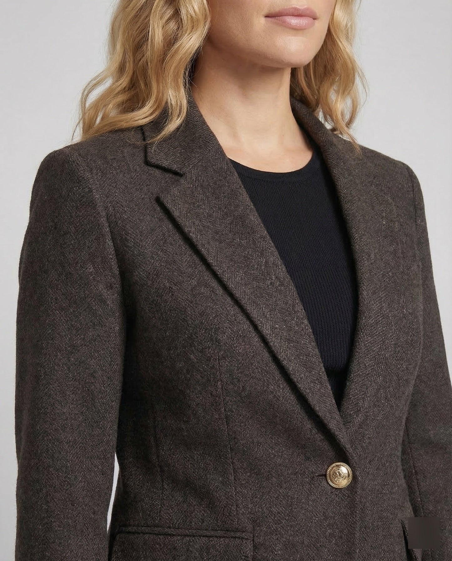 Damen Blazer Langärmelig Elegant