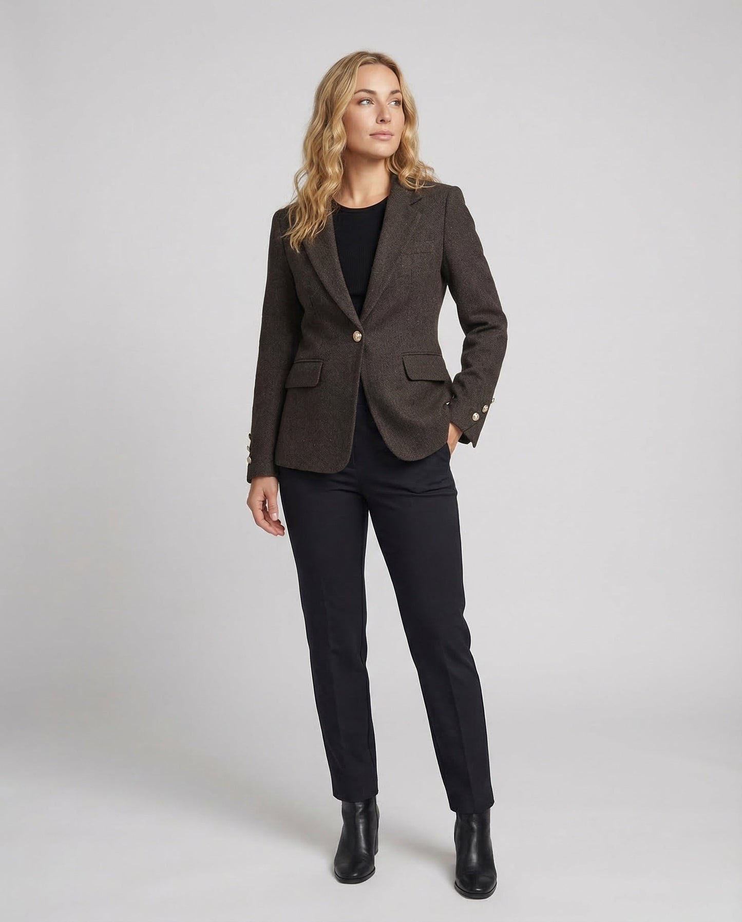 Damen Blazer Langärmelig Elegant