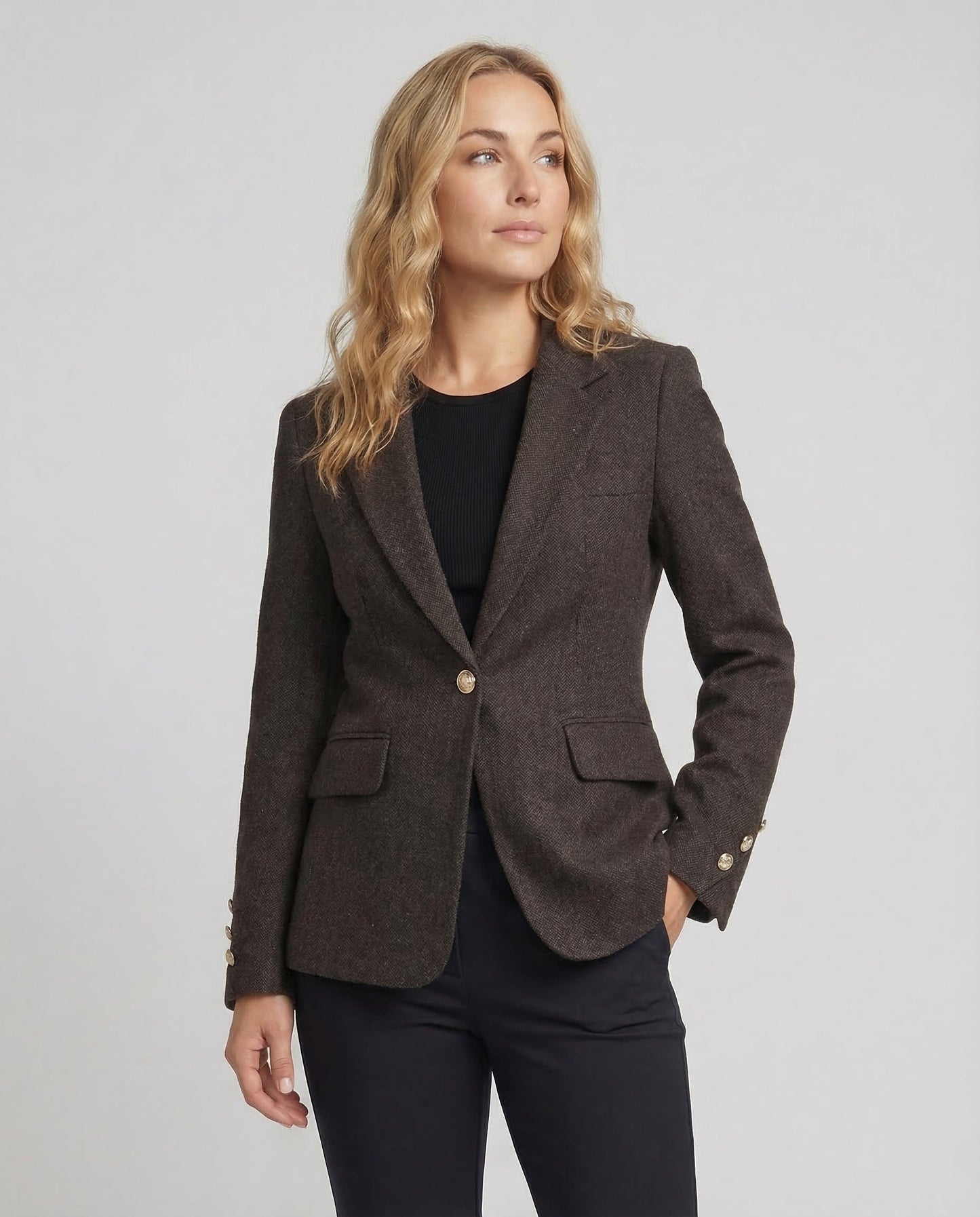 Damen Blazer Langärmelig Elegant