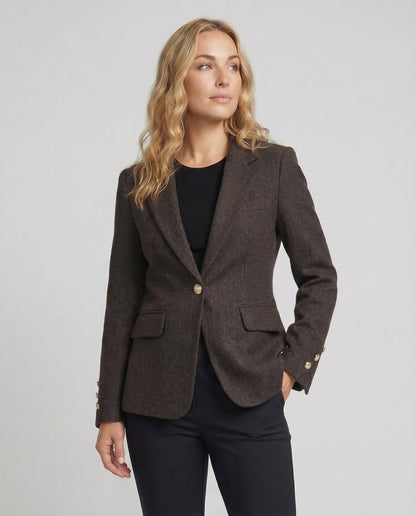 Damen Blazer Langärmelig Elegant