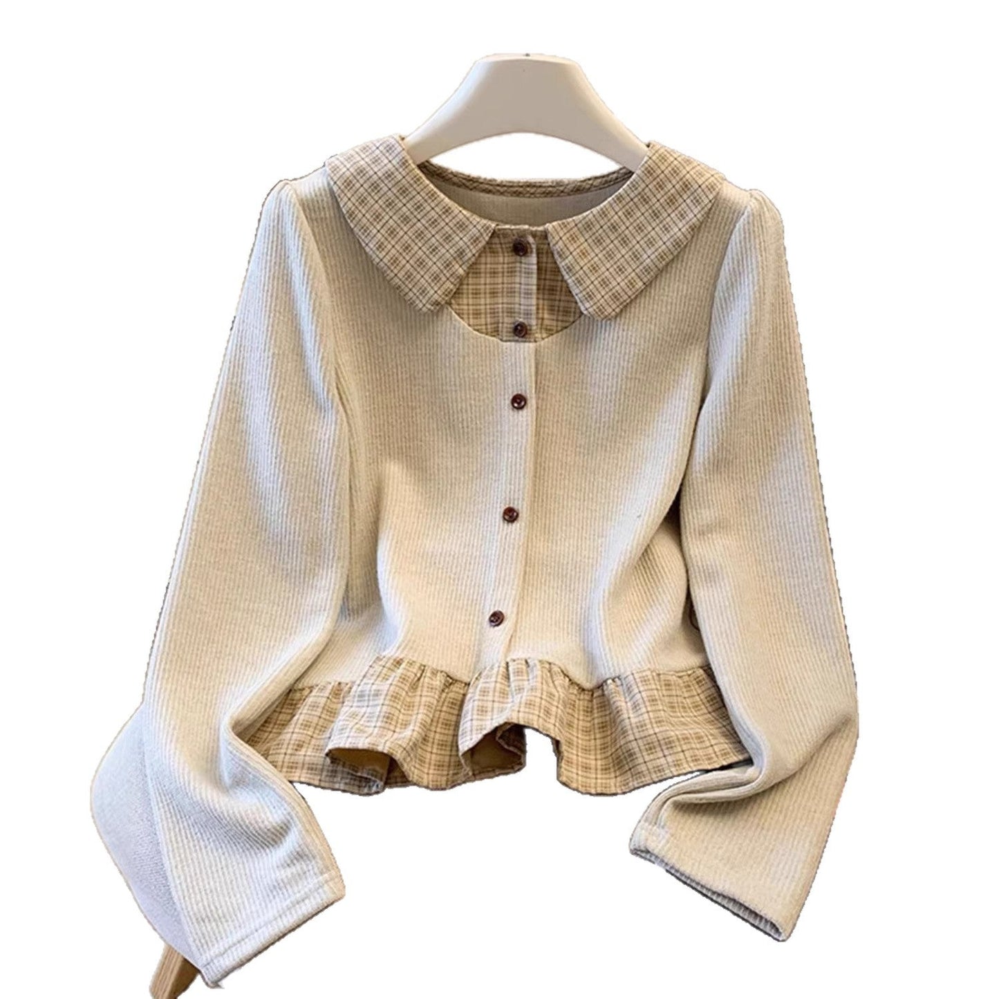 Damen Strickpullover mit Blusen-Details Norvielle