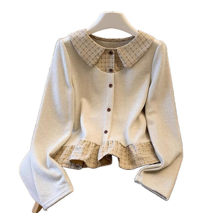 Damen Strickpullover mit Blusen-Details Norvielle