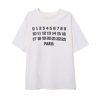 Damen T-Shirt Rundhalsausschnitt Baumwolle