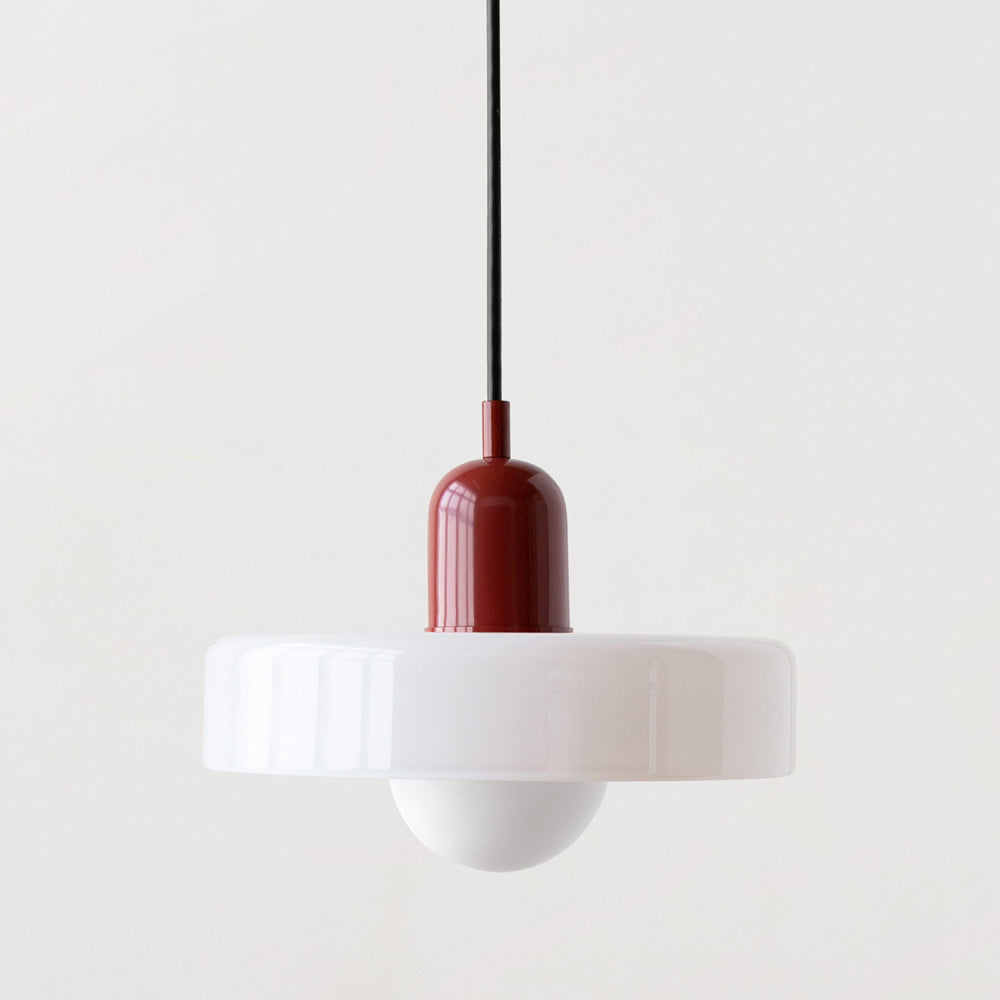 Bauhaus Pendelleuchte Farbiges Glas