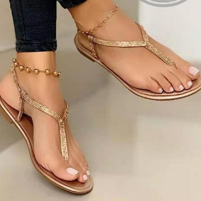 Damen Sandalen Elegantes Design Glitzernde Zierakzente Norvielle